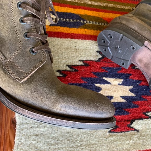 n.d.c. Made by hand Brown Leather Mens Lace up boot NWT - Picture 10 of 15